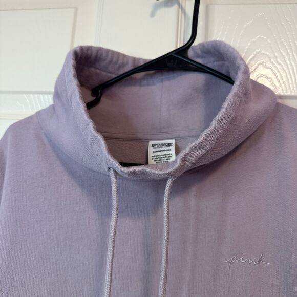 Victoria’s Secret PINK Oversized Varsity Cowl Neck Sweatshirt Size XL Colorblock - Picture 3 of 14